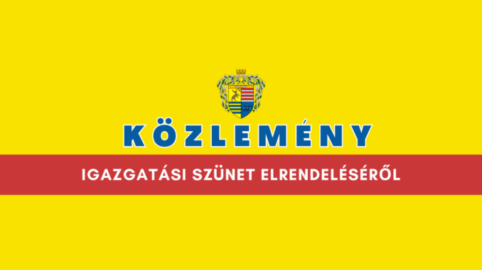 Igazgatási szünet